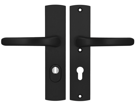 Klamka + klamka Jupiter PREMIUM FLEX AXA F8 czarna