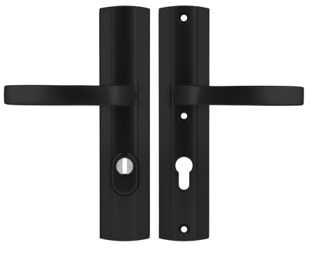 Klamka+klamka Prestige FLEX AXA F8 czarna