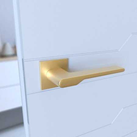 Klamka Toro Fit KTO MG00 rozeta kwadratowa złoty - mat Infinity Line