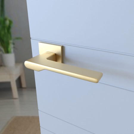 Klamka Toro Fit KTO MG00 rozeta kwadratowa złoty - mat Infinity Line