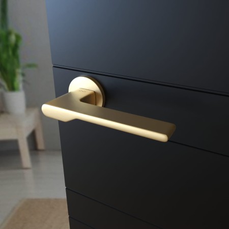 Klamka Toro Fit KTO O MG00 rozeta okrągła złoty - mat Infinity Line