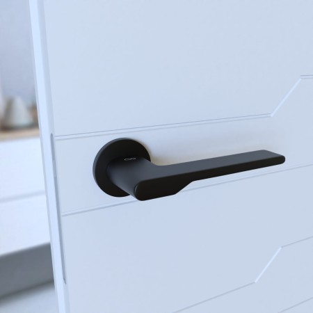 Klamka Toro Fit KTO 0 B00 rozeta okrągła czarna Infinity Line