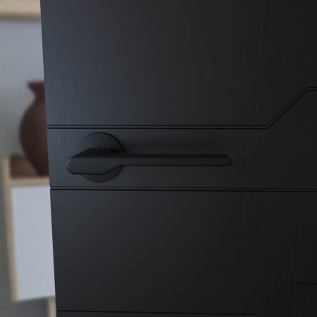 Klamka Toro Fit KTO 0 B00 rozeta okrągła czarna Infinity Line