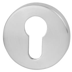 Rozeta okrągła R68F chrom szczotkowany wkładka