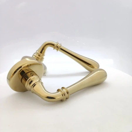 Klamka Colombo Ida OP- złota szyld okrągły