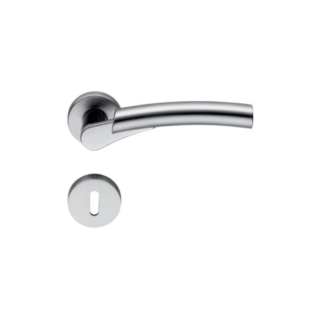 Klamka Colombo Mixa CR/CM - chrom/chrom mat szyld okrągły