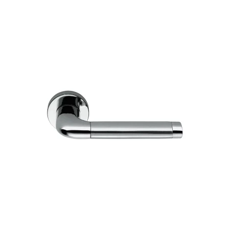 Klamka Colombo Taipan CR/CM- chrom/chrom mat szyld okrągły