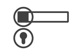 Klamka Colombo Tool CR- chrom szyld okrągły