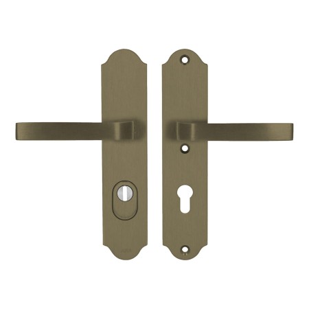 Klamka + klamka Verona Flex AXA F4 stare złoto