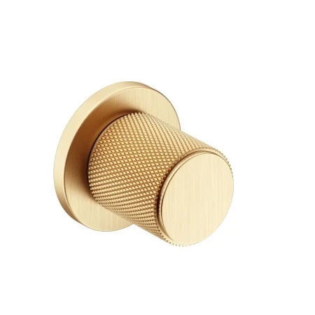 Gałka Time Slim szyld płaski okrągły, mosiądz matowy 1 szt. Corona