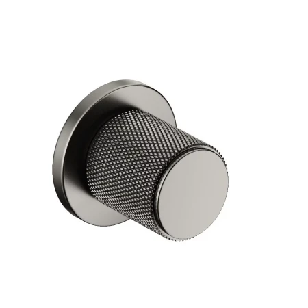 Gałka Time Slim szyld płaski okrągły, gunmetal 1 szt. Corona