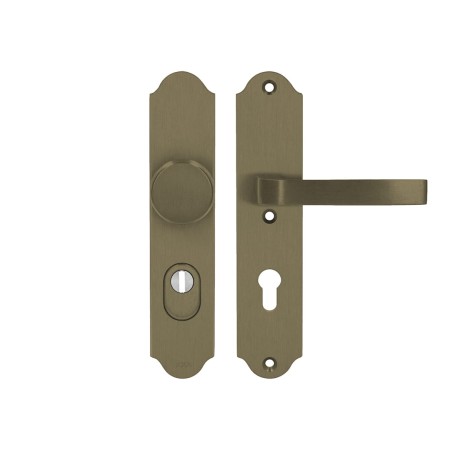 Klamka + gałka Verona Flex AXA F4 stare złoto