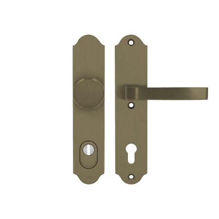 Klamka + gałka Verona Flex AXA F4 stare złoto