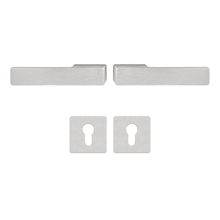 Klamka + klamka Libera AXA drzwi wewnętrzne F6 z rozetą na wkładkę