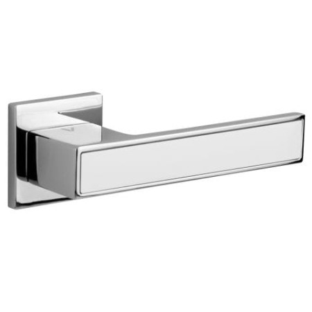 Klamka Total Q Insert FIT chrom połysk/biały szyld kwadratowy VDS