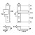 Klamka + pochwyt Royal ++ AXA  F8 czarna