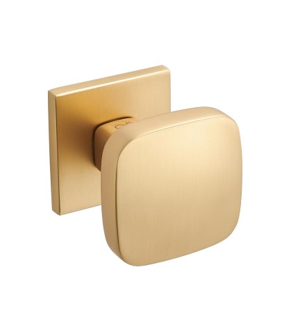 GAŁKA KWADRAT STAŁA GKZ MG00 ZŁOTY SATYNA