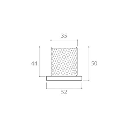 Klamko-gałka Time R Slim szyld płaski okrągły, gunmetal Corona