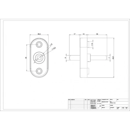 Klamka okienna Fabia velvet szary Griffwerk