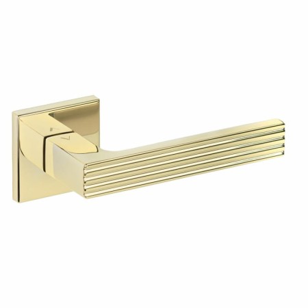 Klamka FELICE FIT złoty połysk PVD szyld kwadratowy VDS