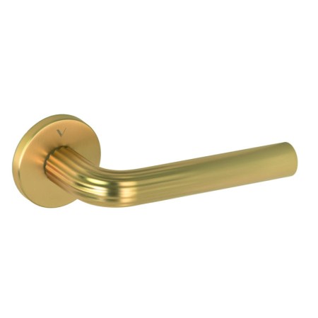 Klamka FRELLA FIT złota połysk PVD szyld okrągły VDS