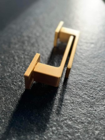 Klamka Apollo RT KART M G00 szyld prostokątny złoty - mat RRT Infinity Line