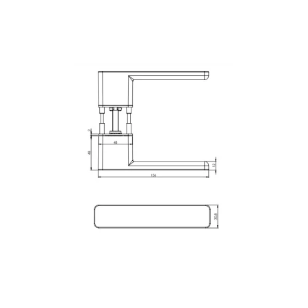 Klamka R8 One kaszmirowy szary Griffwerk
