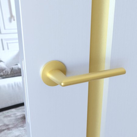 Klamka Eva KEVA O MG00 rozeta okrągła złoty - mat Italian Design