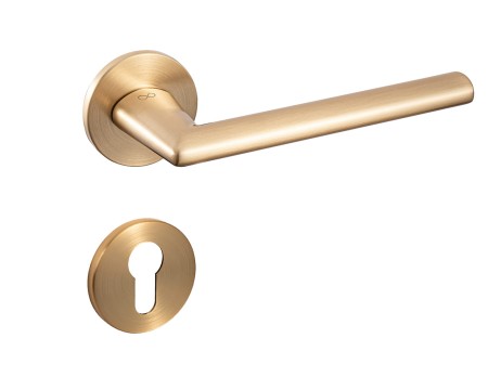 Klamka Eva KEVA O MG00 rozeta okrągła złoty - mat Italian Design