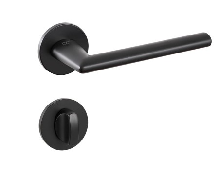 Klamka Eva KEVA O B00 rozeta okrągła czarna Italian Design