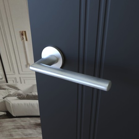 Klamka Eva KEVA O M700 rozeta okrągła chrom - mat Italian Design