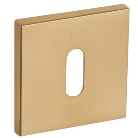 Rozeta kwadratowa R67F złota satyna klucz