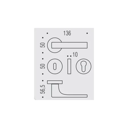 Klamka Colombo Robocinque CR - chrom szyld okrągły