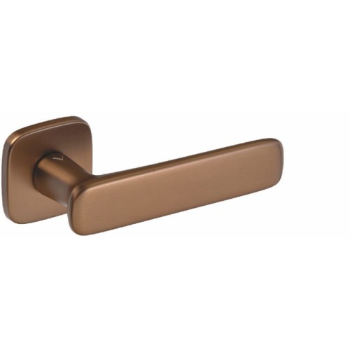 Przejdź do produktu Klamka Flow R82F szyld kwadratowy zaoblony brąz satyna VDS