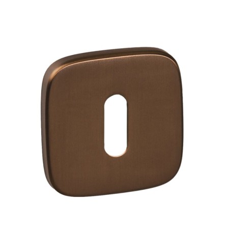 Rozeta kwadratowa zaoblona R82F brąz satyna klucz