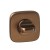 Rozeta kwadratowa zaoblona R82F brąz satyna WC
