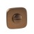 Rozeta kwadratowa zaoblona R82F brąz satyna WC