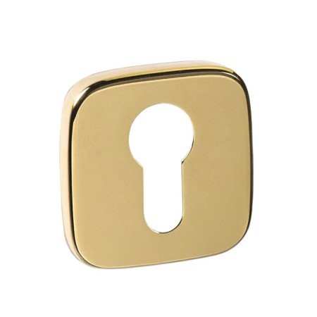 Rozeta kwadratowa zaoblona R82F złoty PVD wkładka
