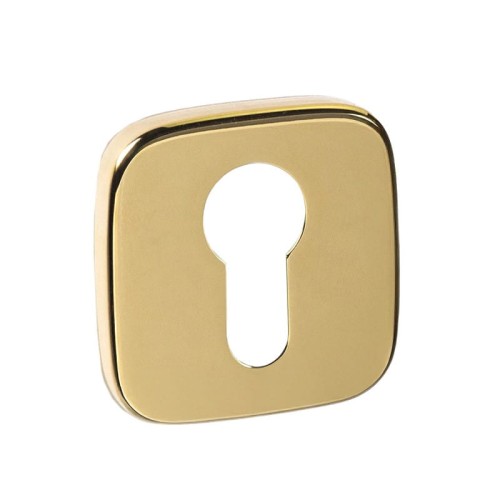Przejdź do produktu Rozeta kwadratowa zaoblona R82F złoty PVD wkładka