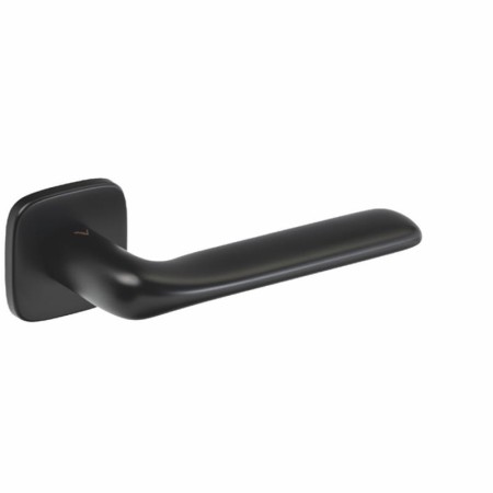 Klamka Flat R82F szyld kwadratowy zaoblony czarna VDS