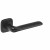 Klamka Flat R82F szyld kwadratowy zaoblony czarna VDS
