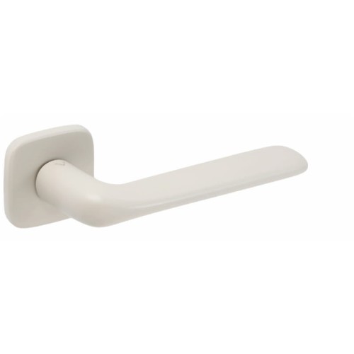 Przejdź do produktu Klamka Flat R82F szyld kwadratowy zaoblony ivory VDS