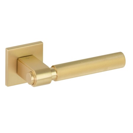 Klamka Granada Fit R67F szyld kwadratowy złoty satyna VDS