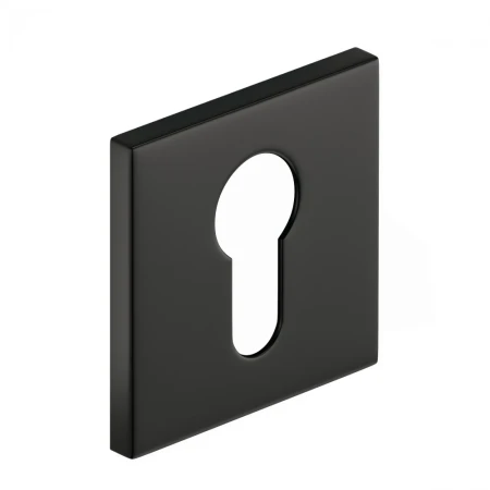 Rozeta kwadratowa Slim na wkładkę czarna