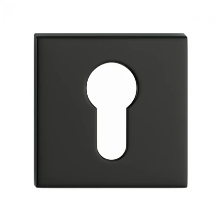 Rozeta kwadratowa Slim na wkładkę czarna