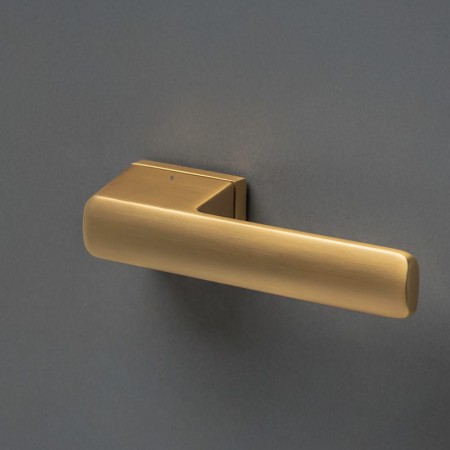 Klamka Enzo FIT złoty satyna rozeta prostokątna R76 VDS