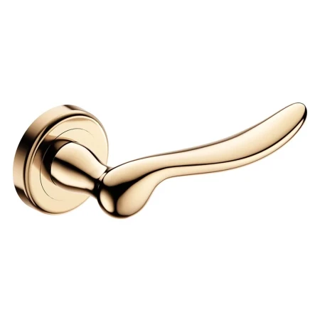 Klamka Classica R CL mosiądz błyszczący PVD Corona