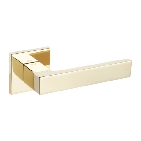 Klamka Warna FIT złota połysk szyld kwadratowy VDS