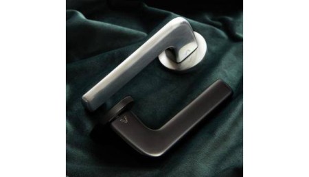 Klamka DIVO FIT czarna szyld okrągły VDS