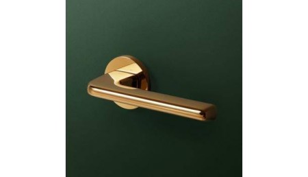 Klamka DIVO FIT złoty połysk PVD szyld okrągły VDS